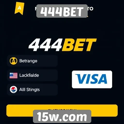 Métodos de pagamento aceitos no 444BET